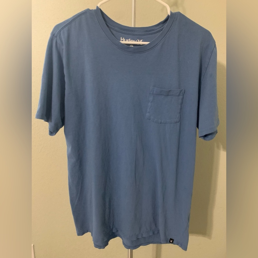 Men's Hurley Pocket T Shirt Size Large Blue